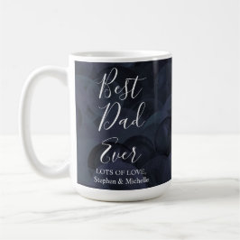 Der beste Vater je Schwarzkohle Vatertag Kaffeetasse