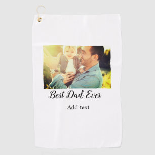 Der beste Vater je Vater Tag Sohn Tochter Papa Pap Golfhandtuch
