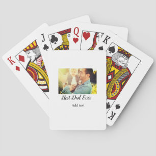 Der beste Vater je Vater Tag Sohn Tochter Papa Pap Spielkarten