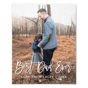 Der beste Vater je Vatertag Personalisiert Fotodruck