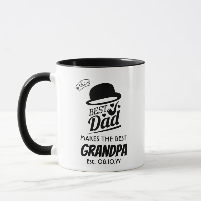 Der beste VATER macht den besten Opa Personalisier Tasse (Links)