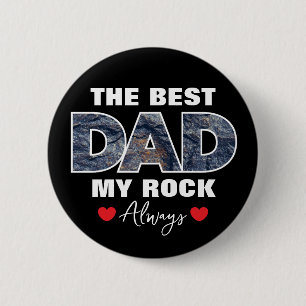 "Der beste Vater meiner Rock-Liebe immer" Grafik Button