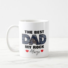 "Der beste Vater meiner Rock-Liebe immer" Grafik Kaffeetasse