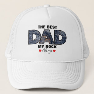 "Der beste Vater meiner Rock-Liebe immer" Grafik Truckerkappe