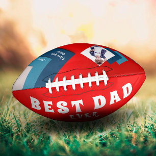 Der beste Vater Modernes geometrisches Foto Vatert Football