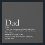 Der beste Vater Papa Papa je Definition Grau Künstlicher Leinwanddruck<br><div class="desc">Personalisieren Sie für Ihren speziellen Vater,  Papa,  Papa oder Vater,  um ein einzigartiges Geschenk für Vatertag,  Geburtstag,  Weihnachten oder jeden Tag,  den Sie gewollt,  um zu zeigen,  wie viel er zu Ihnen bedeutet. Ein perfekter Weg,  um ihm zu zeigen,  wie phantastisch er ist jeden Tag. von Thisisnotme© entwickelt</div>