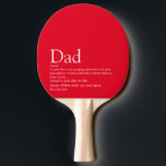 Der beste Vater Papa Pater der Welt definiert Rot Tischtennis Schläger<br><div class="desc">Personalisieren Sie die Definition für Ihren speziellen Vater, Vater oder Papa zu erstellen ein einzigartiges Geschenk für den Tag, Geburtstage, Weihnachten oder jeden Tag, den Sie gewollt, um zu zeigen, wie viel er zu Ihnen bedeutet. Ein perfekter Weg, um ihm zu zeigen, wie phantastisch er ist jeden Tag. von Thisisnotme©...</div>