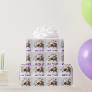 Der beste Vater Shih Tzu Nicht niedlich lustiges H Geschenkpapier
