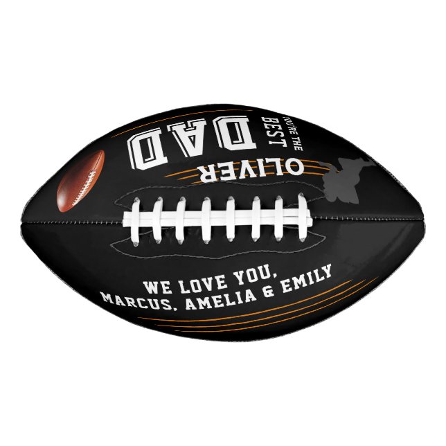Der beste Vater Silhouette Pater Keepake Football (Vorderseite)