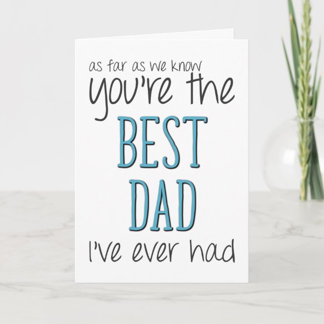 Der beste Vater, soweit wir wissen, der lustige Va Karte (Vorderseite)