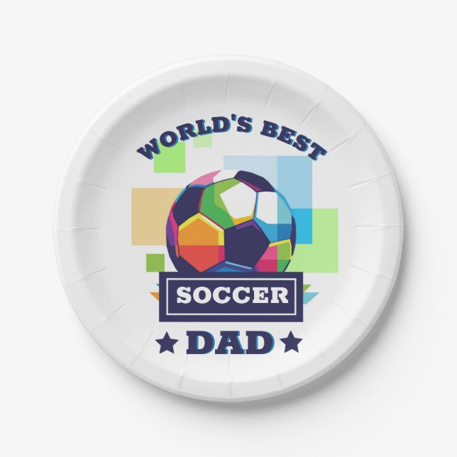 Der beste Vater-Tag der Welt Pappteller (Vorderseite)