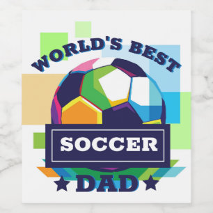 Der beste Vater-Tag der Welt Weinetikett
