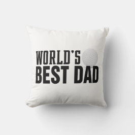 Der beste Vater Typografie Golf der Welt | Kissen