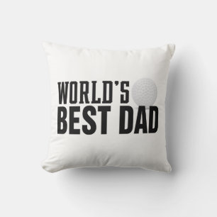 Der beste Vater Typografie Golf der Welt Kissen