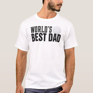 Der beste Vater Typografie Golf der Welt SHIRT