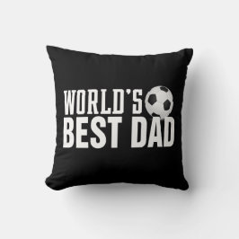 Der beste Vater-Typografy-Fußball der Welt | Dekok Kissen