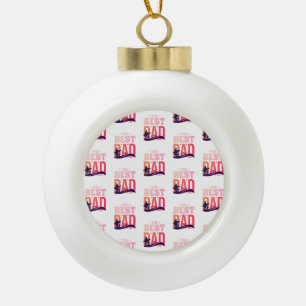 Der beste Vater überhaupt Keramik Kugel-Ornament