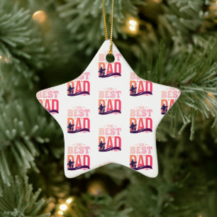 Der beste Vater überhaupt Keramik Ornament