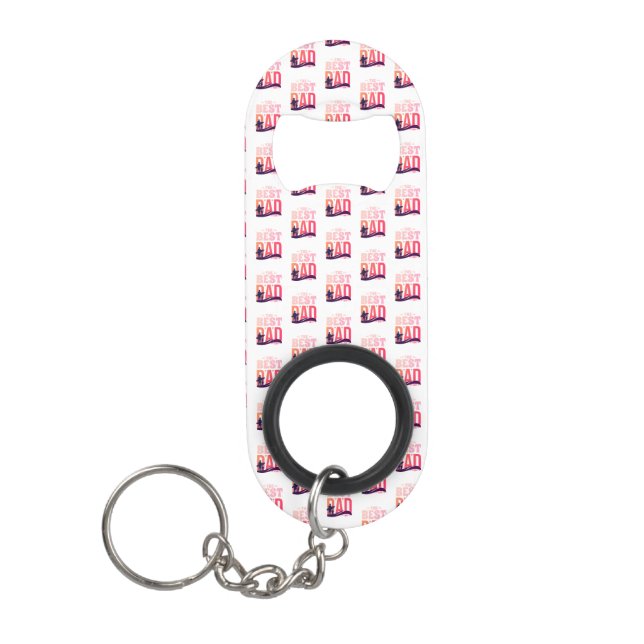 Der beste Vater überhaupt Mini Flaschenöffner (Vorderseite)