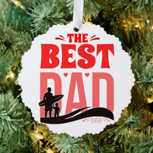 Der beste Vater überhaupt Ornament Karte