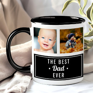 Der beste Vater überhaupt Schwarze individuelle Fo Tasse