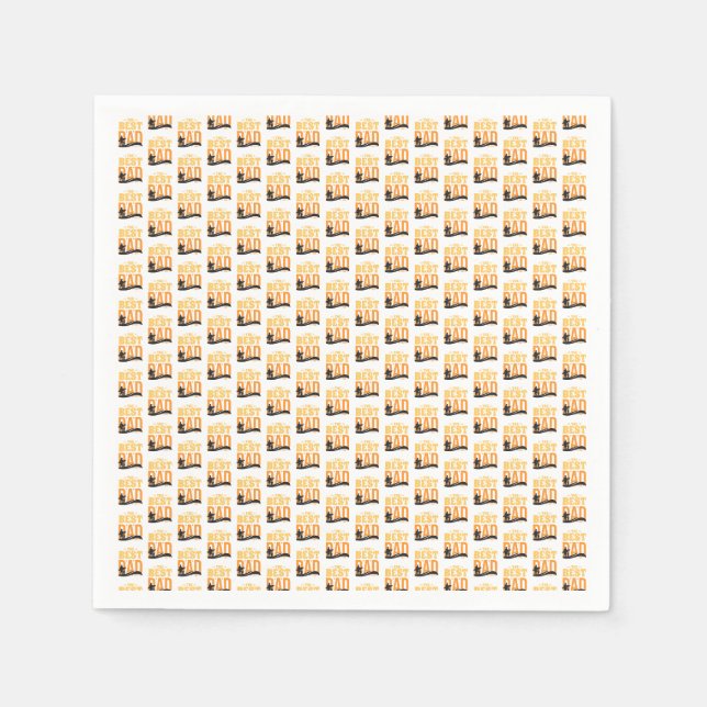 Der beste Vater überhaupt Serviette (Vorderseite)