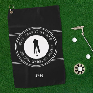 Der beste Vater von Par Funny Putts Herren Golfer  Golfhandtuch
