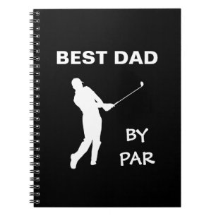 Der beste Vater von Par Golf Daddy Golfer Pun Vate Notizblock