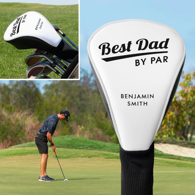 Der beste Vater von Par Vaters Individuelle Name w Golf Headcover (Von Creator hochgeladen)