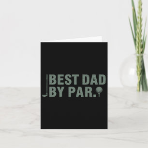 Der beste Vater von Par Vatertag beim Golfen Gebur Karte