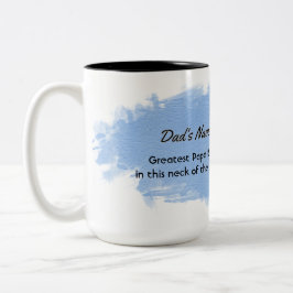 Der beste Vater weit und breit Zweifarbige Tasse