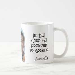 Der beste Vater wird Großvater und Foto nach Maß Kaffeetasse