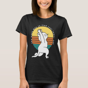 Der beste Weg, um Ihre innere Katze Retro Yoga Kat T-Shirt