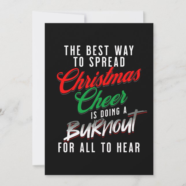 Der beste Weg, Weihnachten-Cheer Funny Weihnachten (Vorderseite)