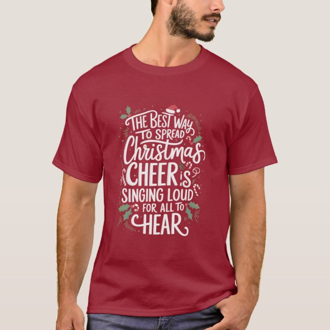 Der beste Weg, Weihnachten zu einem heiteren Urlau T-Shirt (Vorderseite)
