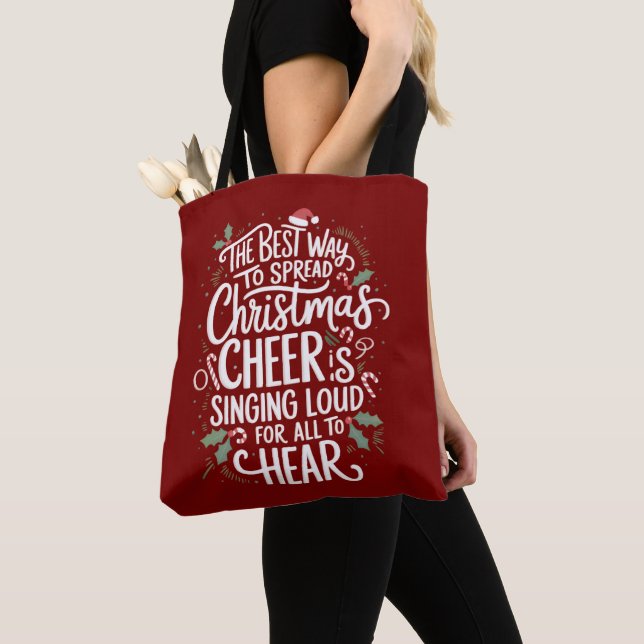 Der beste Weg, Weihnachten zu einem heiteren Urlau Tasche (Von Nahem)