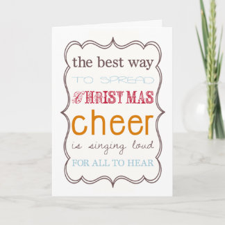 Der beste Weg, Weihnachtsjubeln zu verbreiten Feiertagskarte