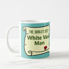 Der beste weiße Van Man der Welt. Kaffeetasse