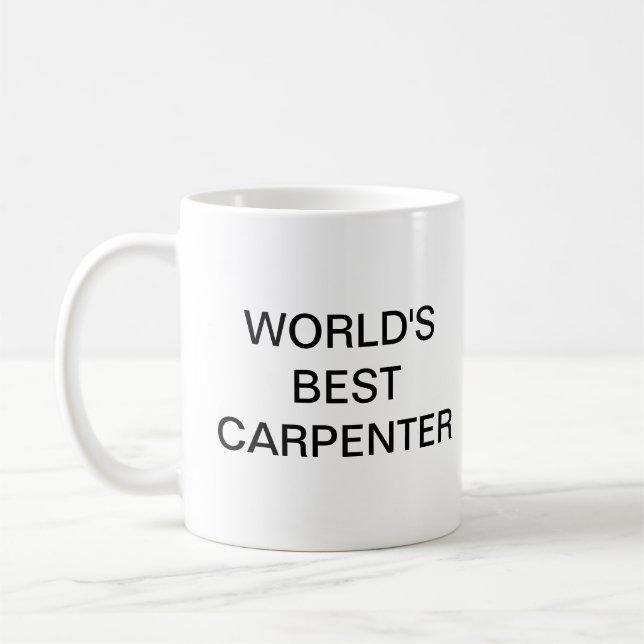 Der beste Zimmermann der Welt Kaffeetasse (Links)