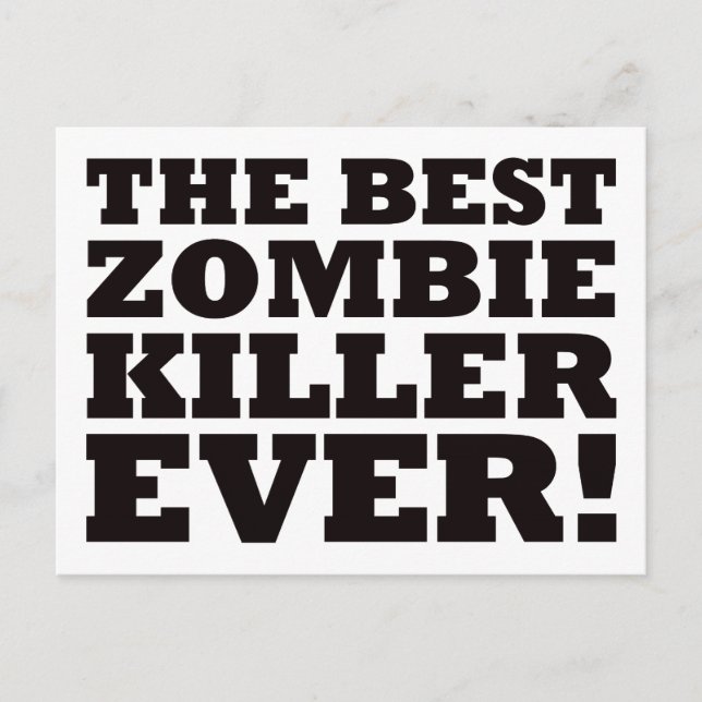 Der beste Zombie-Mörder überhaupt Postkarte (Vorderseite)
