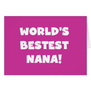 Der Bestest Nana der Welt Schwarzweiss-T-Shirts