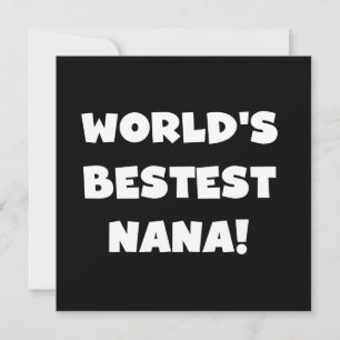 Der Bestest Nana der Welt Schwarzweiss-T-Shirts