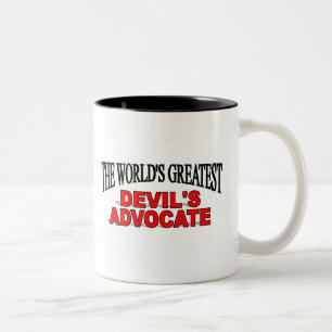 Der bestste Advokat des Teufels der Welt Zweifarbige Tasse