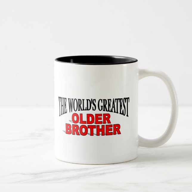 Der bestste ältere Bruder der Welt Zweifarbige Tasse (Rechts)