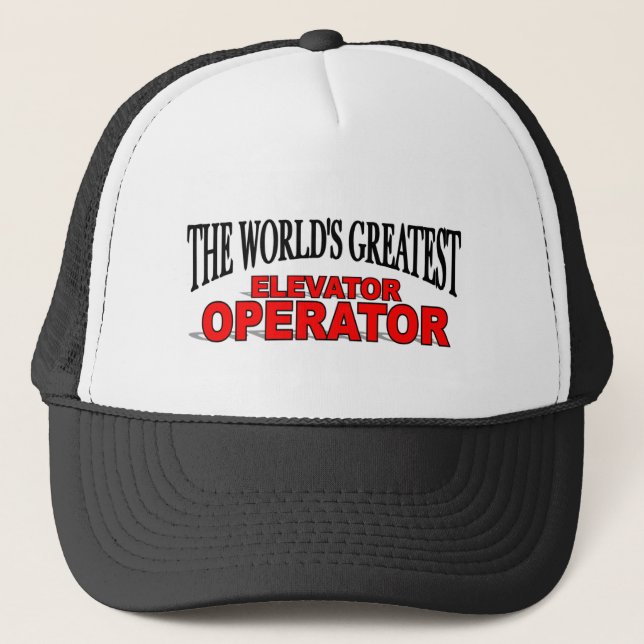 Der bestste Aufzugsbediener der Welt Truckerkappe (Vorderseite)