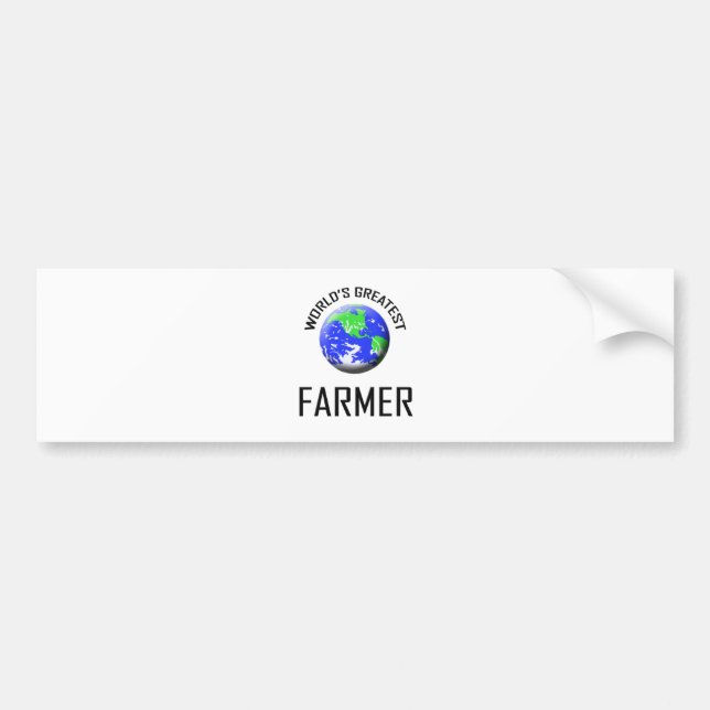 Der bestste Bauer der Welt Autoaufkleber (Vorne)