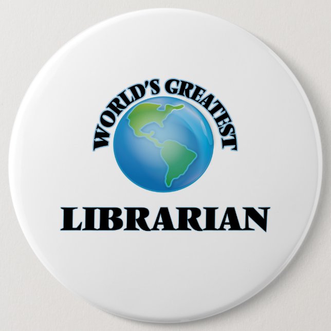 Der bestste Bibliothekar der Welt Button (Vorderseite)