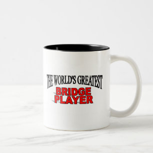 Der bestste Bridge-Spieler der Welt Zweifarbige Tasse