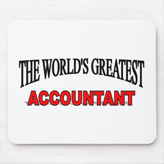 Der bestste Buchhalter der Welt Mousepad (Vorne)