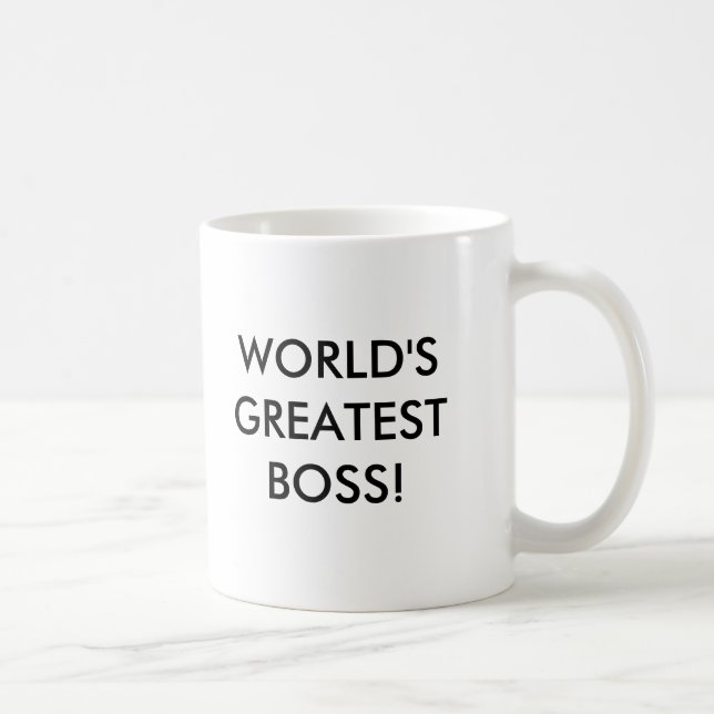 DER BESTSTE CHEF DER WELT KAFFEETASSE (Rechts)